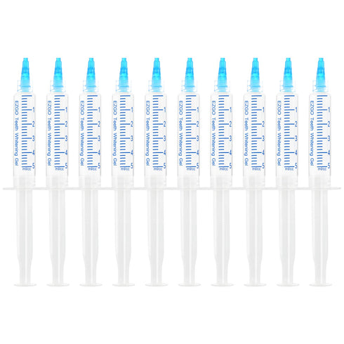 EZGO 10 Pack Teeth Whitening Gel Refills - 22% Bleaching Gel, No Sensitive Teeth Whitener, Carbamide Peroxide Teeth