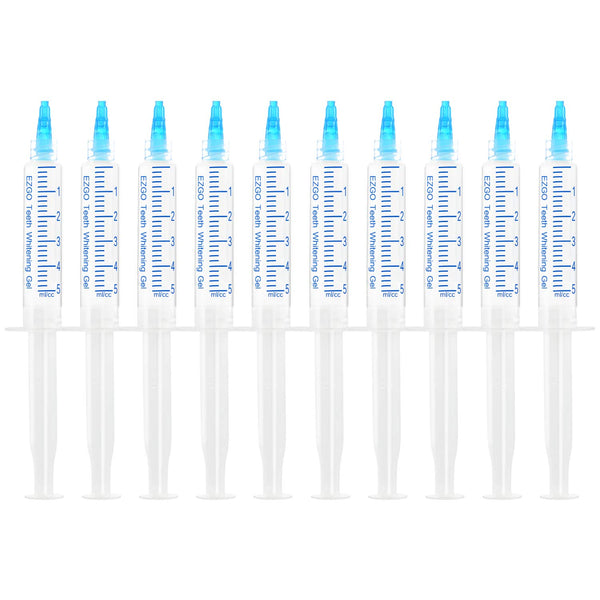 EZGO 10 Pack Teeth Whitening Gel Refills - 22% Bleaching Gel, No Sensitive Teeth Whitener, Carbamide Peroxide Teeth