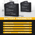 OASIDOS 22.2WH 7.4V Pack Set 2 Pack Battery for Heated Gloves, Rechargeable Li-Polymer Replacement Compatible
