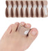 8 Pieces Toe Splint Wraps, Non Slip Hammer Toe Straightener for Broken, Crooked, Overlapped Toes - Women and Men