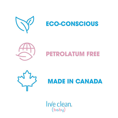 Live Clean Baby TEARLESS SHAMPOO & WASH | Organic Eco Friendly | 750 ml (25 fl oz)