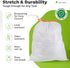 LIMELINEN 200 Count, 13-gallon 0.9 Commercial Tall Kitchen Trash Bags with Drawstring, Trash Bag of mil Thickness, Leak