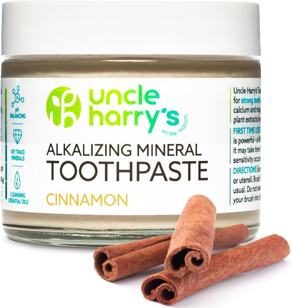 Uncle Harry's Cinnamon Remineralizing Toothpaste | Natural Whitening Tooth Paste Freshens Breath
