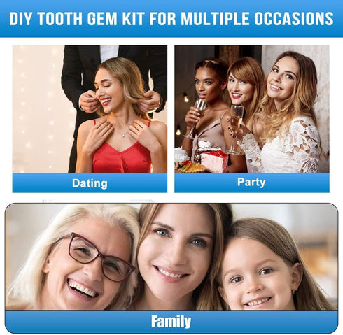 Fake Tooth Repair Kits for Filling Missing Broken Tooth and Gaps, Moldable Fake Teeth and Thermal Beads Replacement Kits