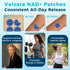 Velzara 30 NAD+ Patches Comfortable All-Day Wear Vegan, Water-Resistant Patches