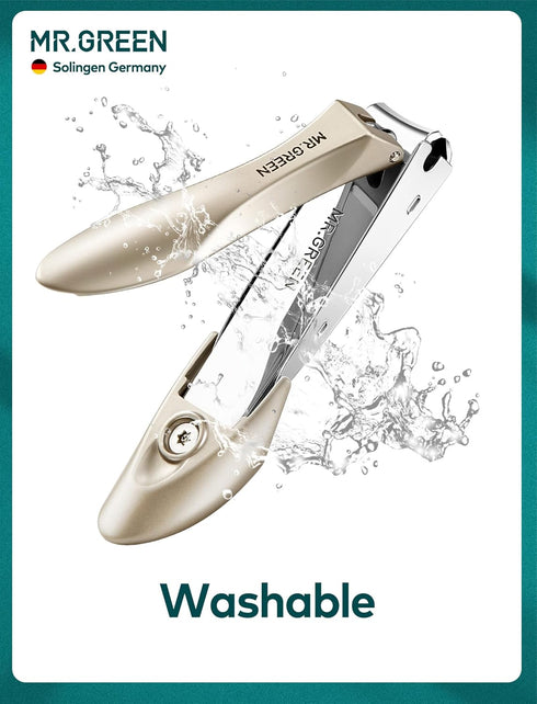 Nail Clippers for Thick Nails - Professional Nail Cutter with Catcher, Medical Grade Stainless Steel, Sharp and Durable