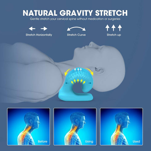 ZAMAT Neck and Shoulder Relaxer with Magnetic Therapy Pillowcase, Chiropractic Pillows for Pain Relief, Cervical