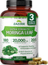 Zazzee Organic Moringa 20:1 Extract, 20,000 mg Strength, 180 Vegan Capsules, 100% Pure Oleifera Leaf