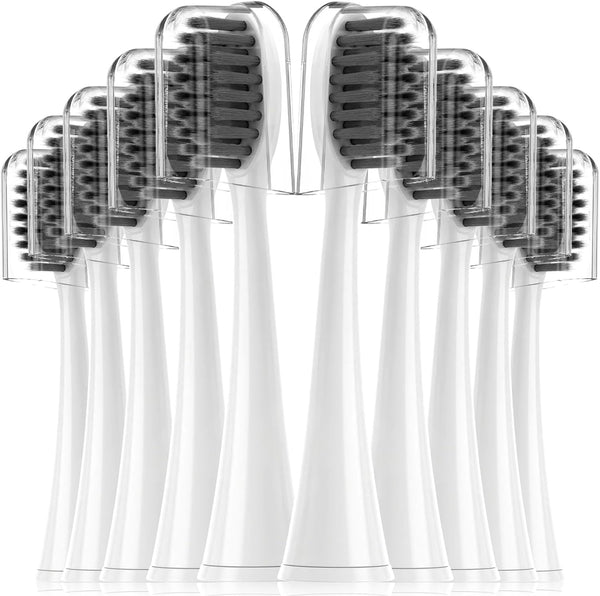 PRO-SYS Electric Toothbrush Replacement Brush Heads, Compatible, 10 Pack, White