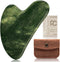 Rena Chris Gua Sha Facial Tools, Natural Jade Stone Guasha Tool for
