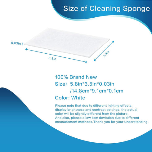 100PCS Magic Cleaning Sponge Eraser Sheets - Disposable Nano Dish Sponge Cleaner Pads for Hard-to-Reach Places