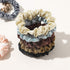 Scrunchies Silk Satin Hair Ties - Elastic Ponytail Holders, Small Scrunchy for Thick Curl Hair, No Crease Accessories