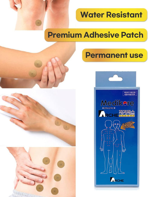 100pcs ACU-Magnetic Healing Patches, Pain Relief Like Acupuncture, Pre-attached to Plasters for Shoulder, Neck, Back