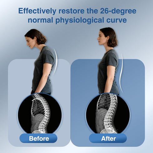 teepten Back Stretcher for Lower Back Pain Relief, Adjustable Lumbar Traction Device, Ergonomic Spine Board