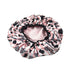 Reusable Nylon Shower Cap & Bath Cap - Oversized Waterproof Shower Caps for All Hair Lengths, Terry Lining