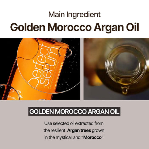Mise En Scene Perfect Watery Serum for Hair Moisturizing, Korean Argan Oils, Hydrating Hair Essence, 2.70 fl oz