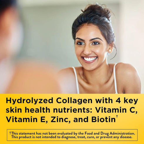 Nature Made Collagen Gummies with Vitamin C, Zinc and Biotin, 60 Gummies for Healthy Skin Support
