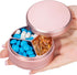 Metal Pill Box 3 Compartment - Heavy Duty Waterproof Pill Container for Pocket or Purse, Portable Travel Organizer for