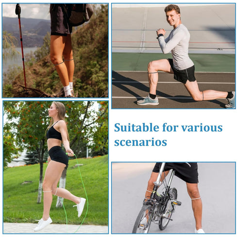 QFGasre 6pcs Patellar Tendon Support Strap Knee Brace for Women Men Silicone Patellar Tendon Support Straps Patella