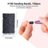 MelodySusie 300 Pcs Professional Sanding Bands with Mandrel, 80 Coarse, 120 Medium, 180 Fine Grit Nail Drill Bits