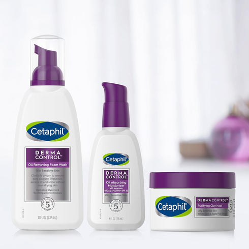 Cetaphil Clay Mask Pro, Dermacontrol Purifying Clay Face Mask with Bentonite Clay for Oily, Sensitive Skin
