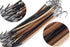 Women 15 Pack Ponytail Hooks Bungee Small Rubber Bands - Hair Ties Accessories for Thick Hair Clips (5 Black + 5 Brown