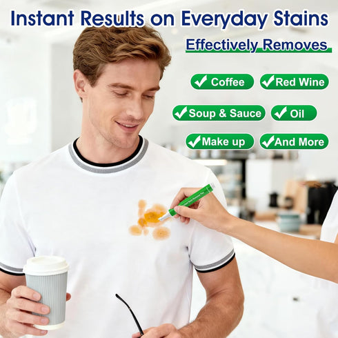 Pixiewink 5 Pack Stain Remover Pens for Clothing, Instant Stain Removal Pen for Clothes, Travel-Friendly Laundry Stain