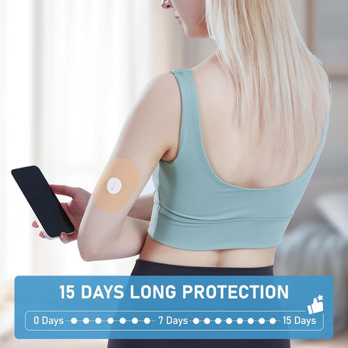 Dexcom G7 Adhesive Patches Waterproof, 30 Pack Beige Overpatch for Dexcom G7, Premium Transparent Overlay Patches,