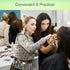 4 Pieces Makeup Artist Tools, Professional Cosmetic Brush Bag with Belt Strap and Clear Foundation Mixing Tray