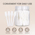 PANA 200 Pieces of White Color Cosmetic Make Up Disposable Plastic Spatulas - 2.5" for Skin Care Facial Cream Mask