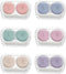 Vastsoon Contact Lens Case, Pack of 6 Portable Contact Solution Soaking Case
