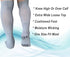 LORVVDE 2 Pairs Walking Boot Socks for Orthopedic Walker Brace, Replacement Sock Liner Knee High Tube Sox Under Air Cam