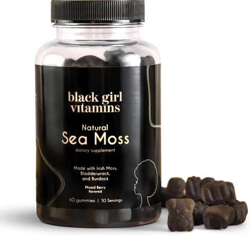 Black Girl Vitamins - Irish Sea Moss Gummies - SeaMoss + Bladderwrack
