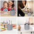 Makeup Brush Holder Organizer, 360° Rotating Multi-Functional Pen Holder for Desk