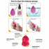 SHANY Blender Makeup Sponge Blending Puff Set, 10 Pcs, Latex-free, Vegan, Assorted Colors