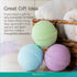 SpaRoom Soothe and Relax Handmade Natural Essential Oil Aromatherapy Bath Bombs, Set of 3, Lavender, Eucalyptus,