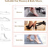 CB 4-Pairs Cloth Surface Sponge Inserts, Invisible Slim Lightweight Insoles Liners for Women's Shoes 5-7, Style A, Black