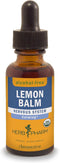 Herb Pharm Certified Organic Lemon Balm Liquid Extract, Calming Nervous System Support, Alcohol-Free Glycerite, 1 Oz