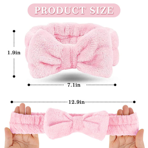 LADES Terry Cloth Facial Headband for Face Washing, Skin Care, Makeup