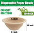 200 Pack Compostable Natural Paper Bowls,8 oz Disposable Paper Bowls,Eco-Friendly Sugarcane Bowls,Heavy Duty Small Bagasse Bowls for Salad,Snack,Soup,Party Serving Treats by Tiaiidi