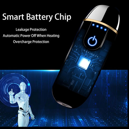 Electric Lighter, Smart Mini USB Rechargeable Lighter, Touch Ignition Windproof Flameless Lighter for Gifts (Red)