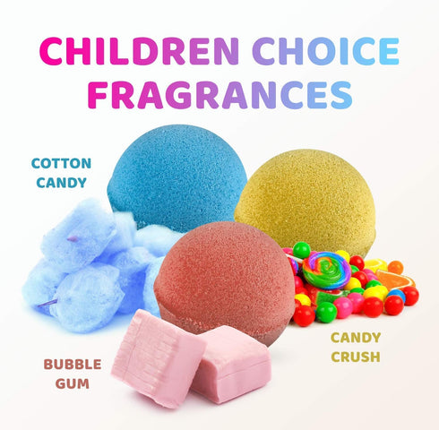 Organic Dino Bath Bombs for Kids, 3 Large Bath Bomb Kit with Surprise Dinosaurs Inside