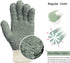 MIG4U Microfiber Dusting Gloves for House Cleaning, Washable Blind Cleaner Duster Tool (Gray, S/M)