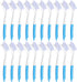 Meyeyaia 20pcs Blue Kitchen Dish Brush Bulk with 11 Inch Anti Slip Handle,