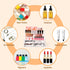 Nail Polish Organizer, 6 Layers Acrylic Display Rack for 72 Bottles, Essential Oil Holder and Cosmetic Storage