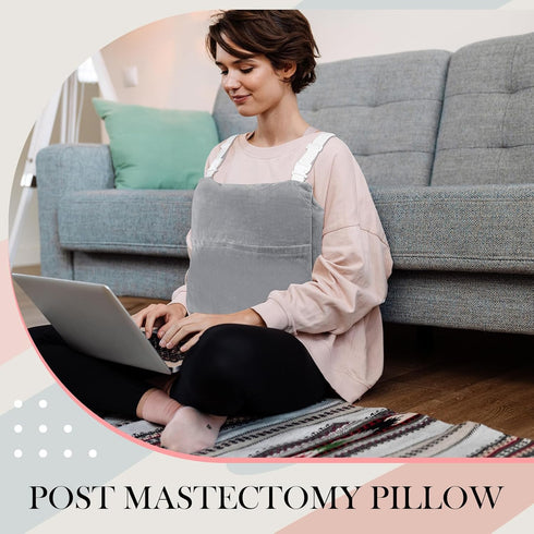 Pack Suzile Mastectomy Pillow for Recovery Mastectomy Recovery Supplies Soft Breast Pillow for Breast Cancer Post