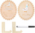 Tucnoeu Baby Announcement Sign, Wooden Hello World Newborn Welcome Sign, Hes Here Card