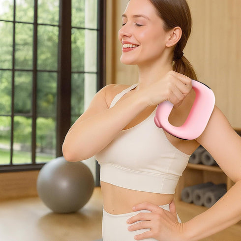 Vestamore 5 5.7 5 1.7 Heated Mini O-Shaped Tissue Massager, Vibration Modes, Portable Neck and Shoulder Relief, Great