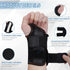 Wrist Brace for Carpal Tunnel, Night Wrist Sleep Support Splint with Compression Sleeve Adjustable Straps for Pain Relief, Arthritis, Tendonitis, Fitness (Left Hand, Black, L/XL (Pack of 1))