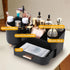 Makeup Organizer Countertop with Drawers 360 Rotating Makeup Brush Holder Large Capacity Skincare Organizer for Vanity Desk, All Black